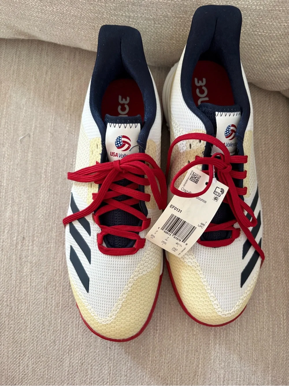 New Adidas Volleyball USA women’s sneakers crazyflight bounce olympics Size 8.5